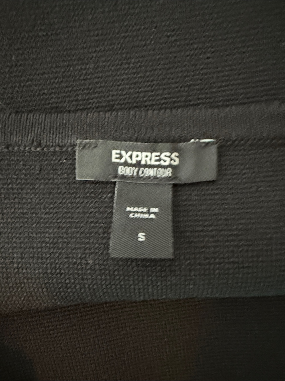 Express - Body Contour Black Structured Crop Corset Tank Top - Picture 3 of 3